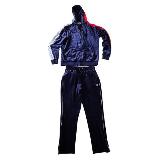 Fila Other - Fila velour Hoodie Jacket & Pants Tracksuit Small